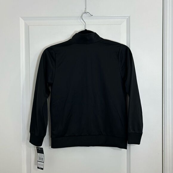 Adidas Pink Black Track Zipper Pocket Jacket Youth Girls Medium - Picture 3 of 7